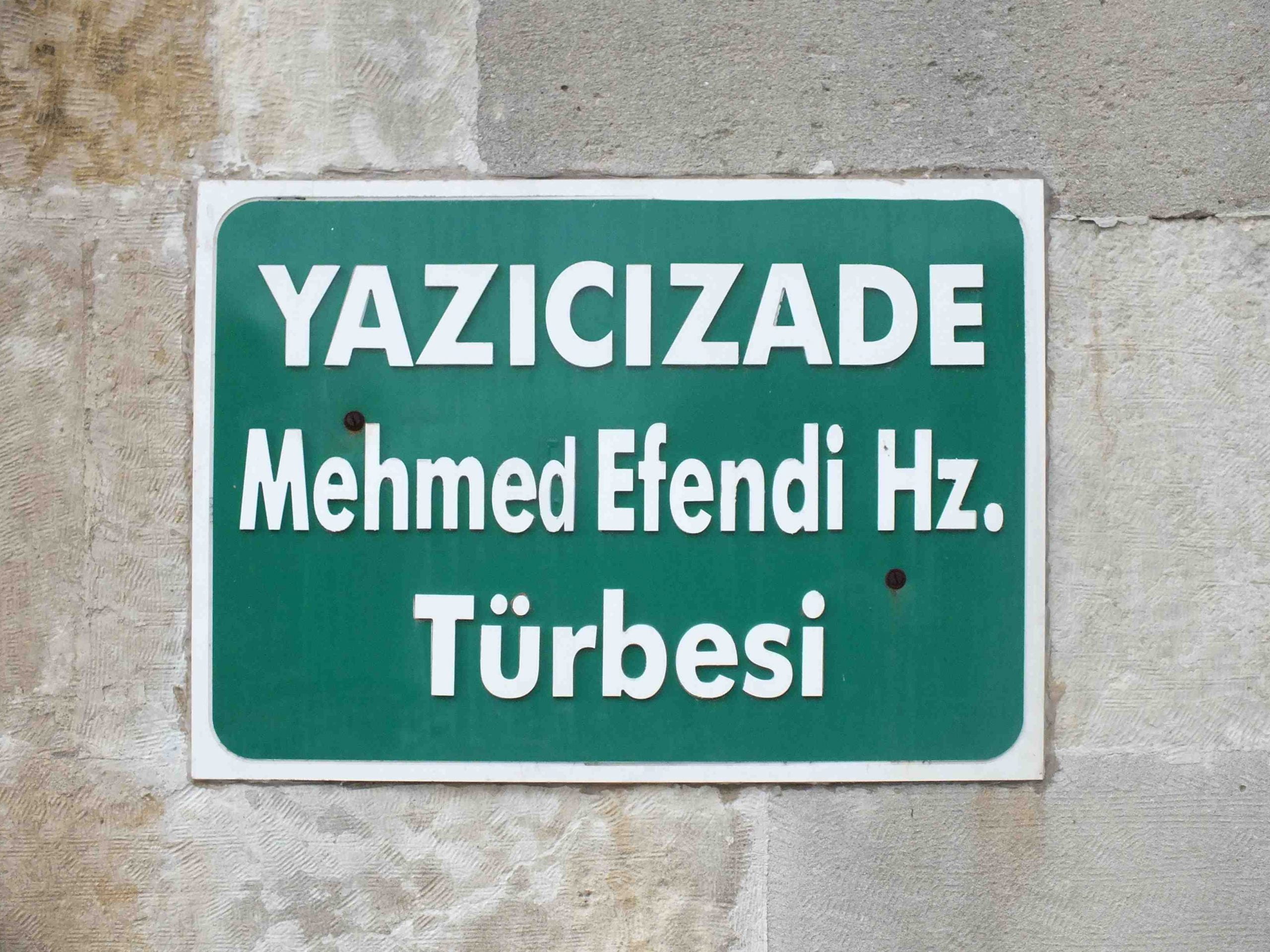 Yazıcızade Mehmed Efendi (k.s.)