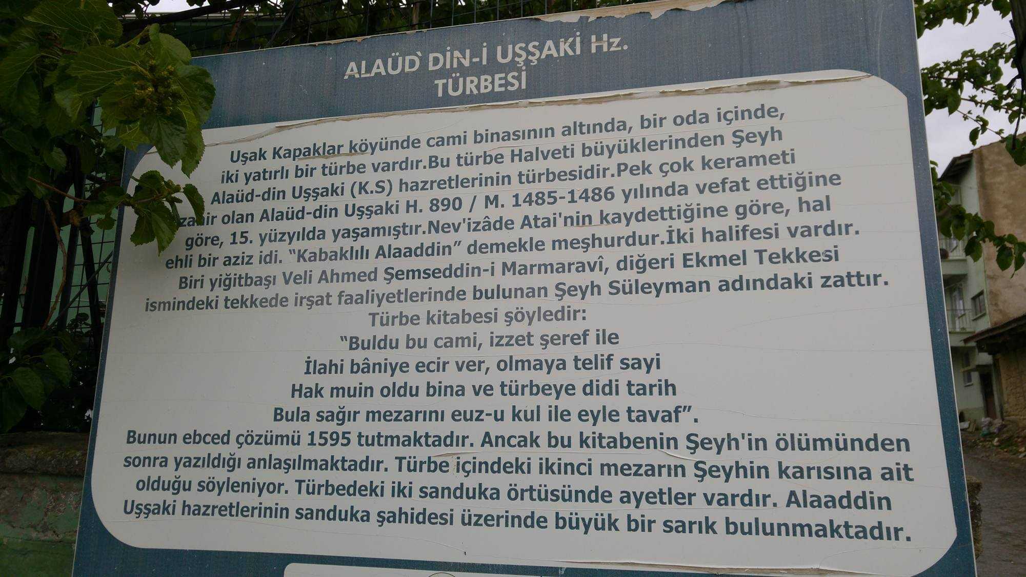 Alaaddin Uşşaki (k.s.)