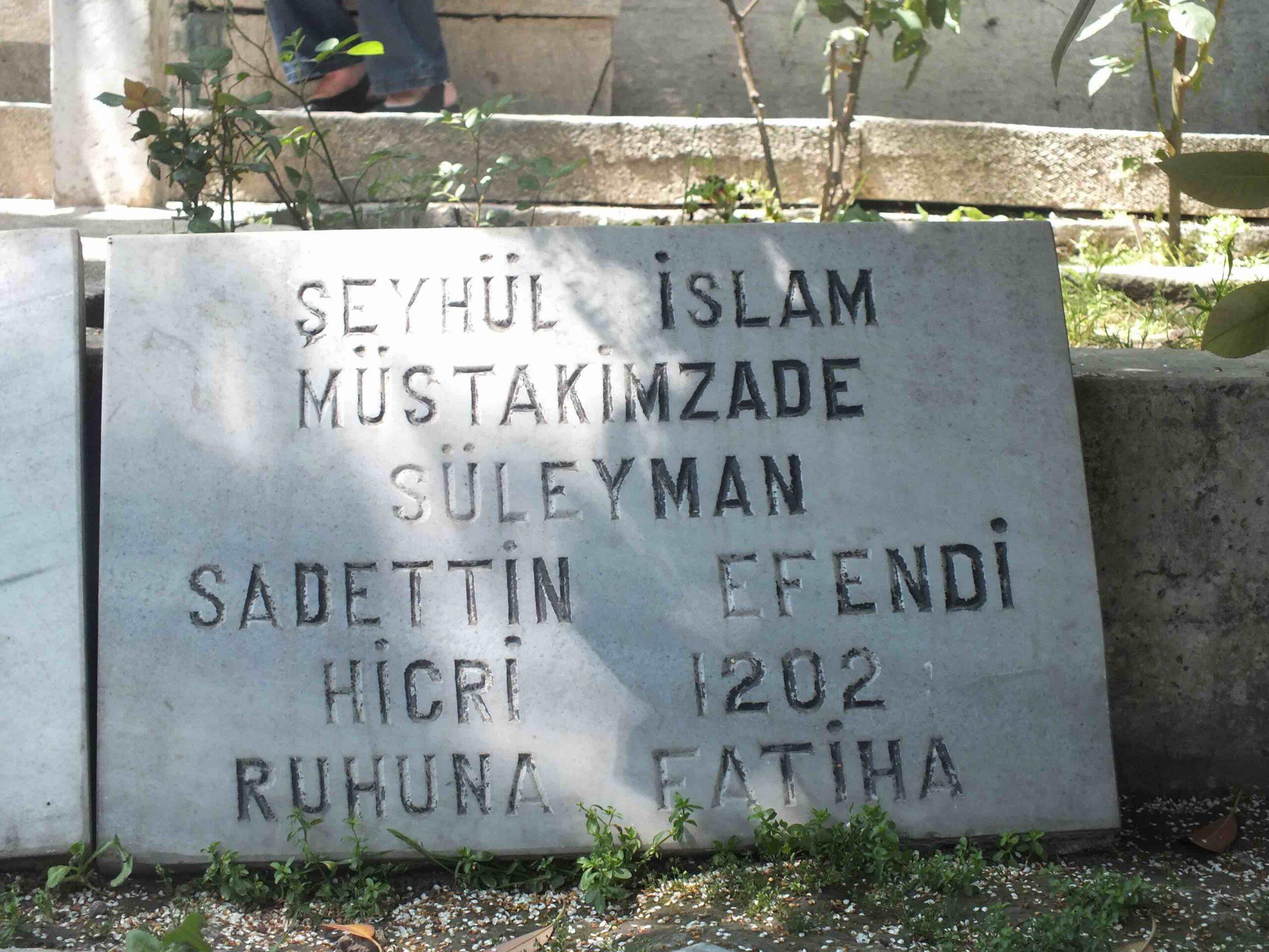 Müstakimzade Süleyman Saadettin Efendi